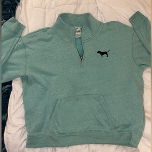 Teal Quarter Zip Sweatshirt